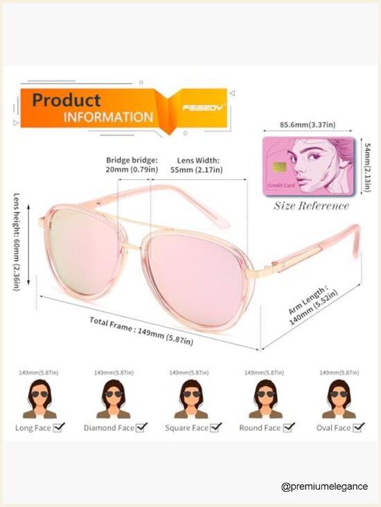 Retro Polarized Aviator Sunglasses for Women Men Square UV400 Protection main image 5